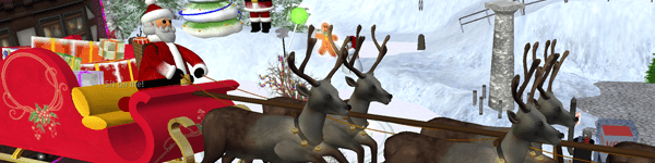 Christmas time in Second Life with parties and decorations