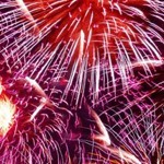 New years in Second Life with fireworks